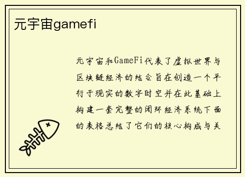 元宇宙gamefi